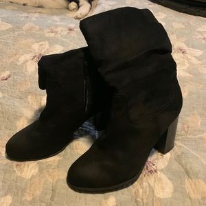 Style & Co. Black Booties.  Size 9.5 Worn only one time.  Slip on with zipper